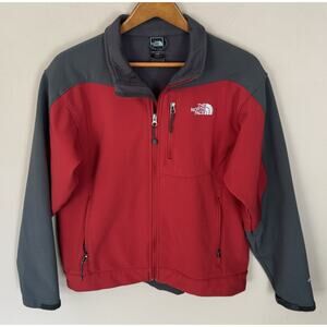 The North Face Apex Bionic Red Jacket Softshell Full Zip Medium